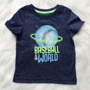 Baby Boys Blue Baseball Tee Shirt